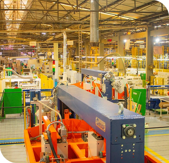 Área industrial da COBAP em operação